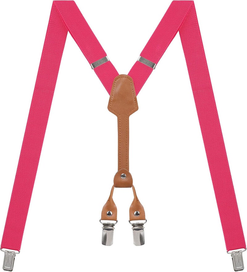 Action Ward Store Women's Suspenders - 1" Width - Y Back 4 Clip Skinny Ladies Suspenders - Image 1